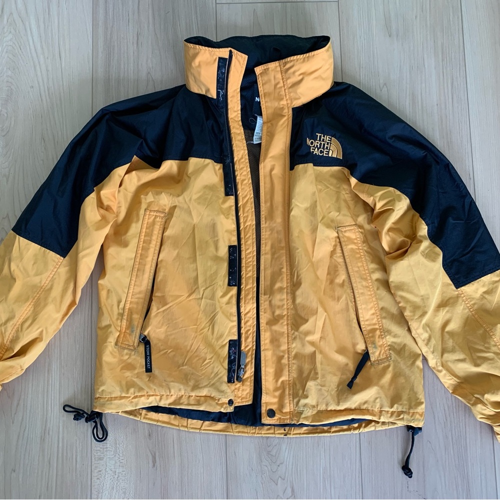 The North Face Black and Yellow vintage jacket